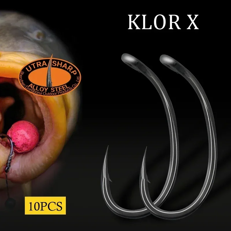 Fishing Hook Assortment - 10 stücke Karpfen Angeln Haken Gebogene