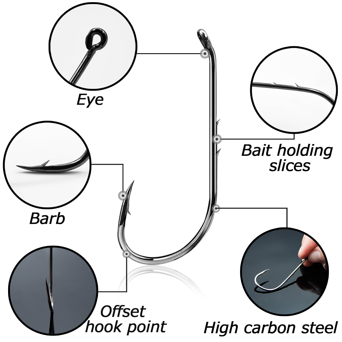 9KM Baitholder Angelhaken 50 ~ – Fishing Hook Circle Bewertung und Preis