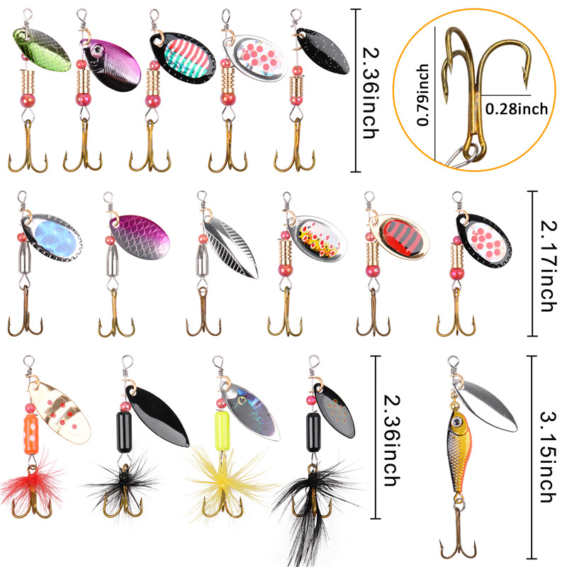 5/10/16 Stück Spinner Angelköd – Fishing Hook Treble Bewertung und Preis